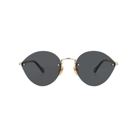 Cat Eye-Frame Metal Sunglasses